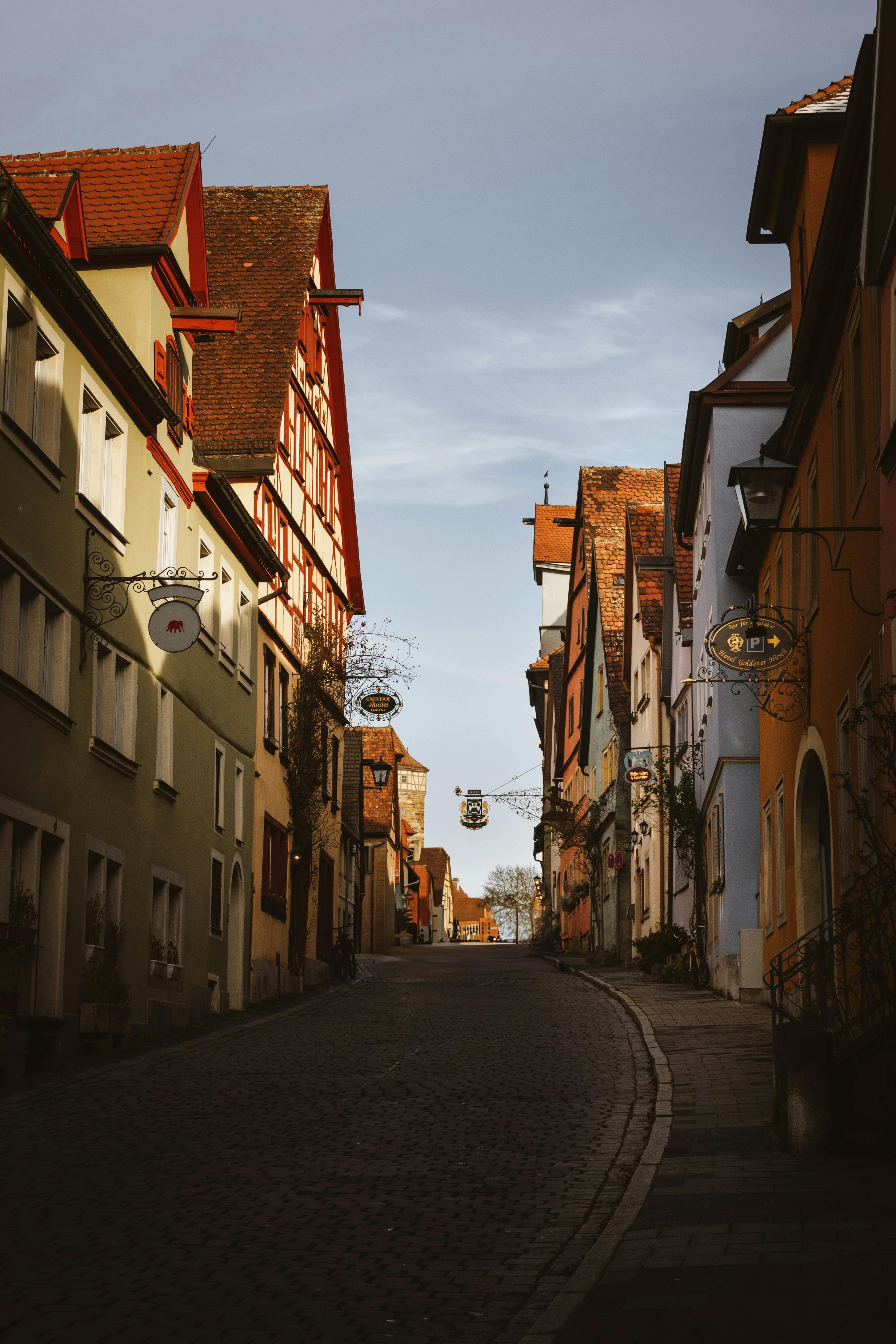 Historic street scene in Germany